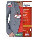 Zweckform Clip Badge Holder & Printable 60x90mm Inserts Conference Kit - 25 Badge