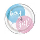 ادوات مائدة ملونة و مطبوعة جندر المولود