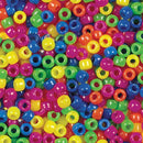 Pacon Creative Hands 6x9mm Neon Pony Beads 1000 Pcs