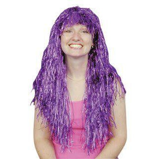 Fuchsia Fever Tinsel Wig