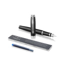 Parker IM Glossy Black CT Fountain & Ballpoint Set