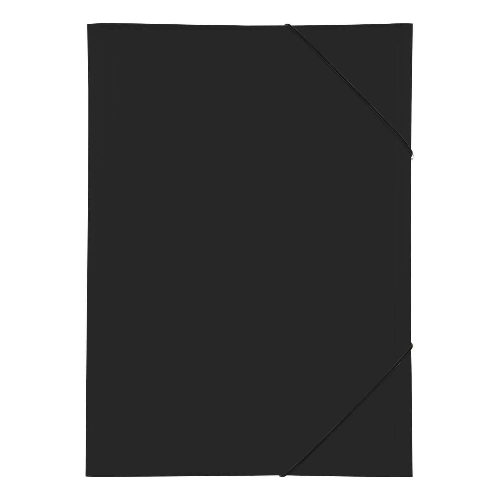 Pagna 3 Flap Folder with Elastic A3 Black