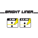 Kores Bright Liners Plus Intense Neon Color Highlighters - Set of 6