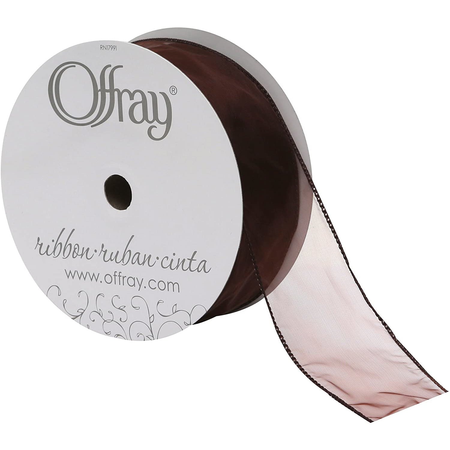 Berwick Offray Sheer Wired 38mm x 22.8m Craft Ribbon