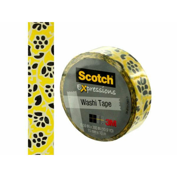 3M Scotch Expressions Washi Tape 15mm x 10 m - Bumble Bee