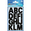 Zweckform A-Z Labels 27mm Bold Black Letters  Weatherproof - Pack of 28