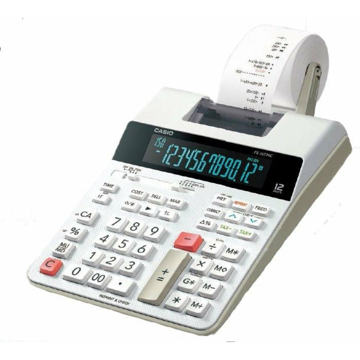 Casio Desk Printing Calculator with Paper Roll -  HR-2650RC