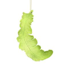 Vickerman Matte Kiwi Green Feather Christmas Ornaments - 6 Piece