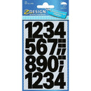 Zweckform 0-9 Numbers 26mm Labels Bold Black Numbers Weatherproof - Pack of 36