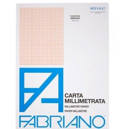 Fabriano Profile MM Graph Paper Pad 80 GSM A3 - 50 Sheets