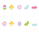 Unique Party Easter Egg Hunt Clue Signs - Pack of 10