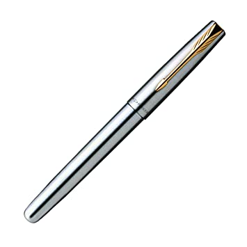 Parker Frontier Stainless Steel GT Roller Ball Pen + Case