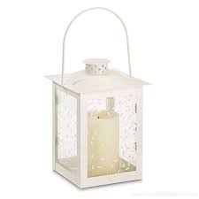 VillaVerde Metal Candle Lantern + Candle 16x16x35 cm