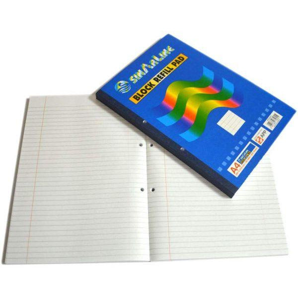 SinarLine A4 Block Refill Pad - 4 Hole Punched - 100 Pages