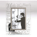 Malden Mr. & Mrs. Glass & Silver 8x10" Photo Frame