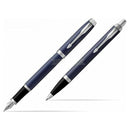 Parker IM Matt Blue CT Fountain & Ballpoint Pen Set