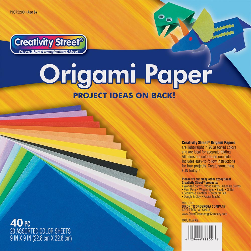 Pacon Creative Street 228x228mm Origami Paper - Pack of 40