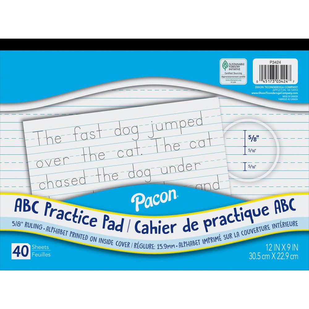 Pacon ABC Practice Pad 30x23cm - 40 Sheets