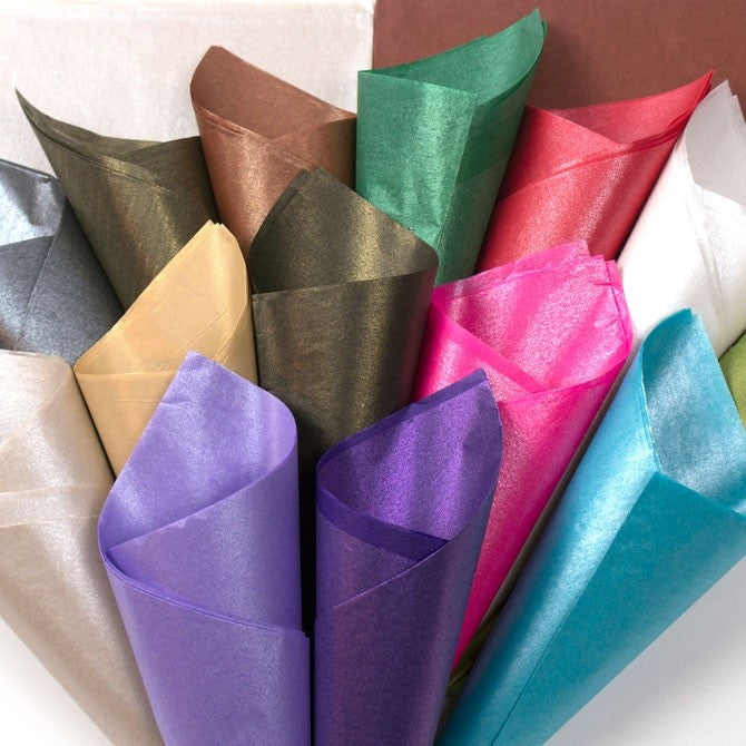 Satin Wrap Pearl Shimmer Tissue Paper - Pack of 50