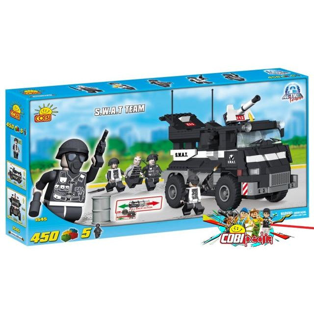 Cobi Lego Blocks S.W.A.T. Action Town  - 450 pcs