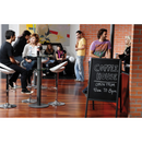 Bi-Office Café Style  A-Frame Double Sided Chalkboard