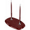 Scrikss Double Pen Stand Acrylic Base Burgundy