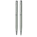 Parker Sonnet Stainless Steel CT Ballpoint Pen & 0.5mm Mechanical Pencil Set