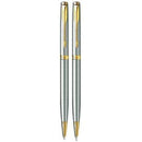 Parker Sonnet Steel GT Ballpoint Pen & 0.5mm Mechanical Pencil Set