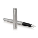 Parker Sonnet Stainless Steel CT Fountain & Ballpoint Pen Set