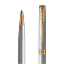 Parker Sonnet Steel GT Ballpoint Pen & 0.5mm Mechanical Pencil Set