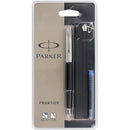 قلم باركر فرونتير ريشة اسود شفاف كروم + مقلمة