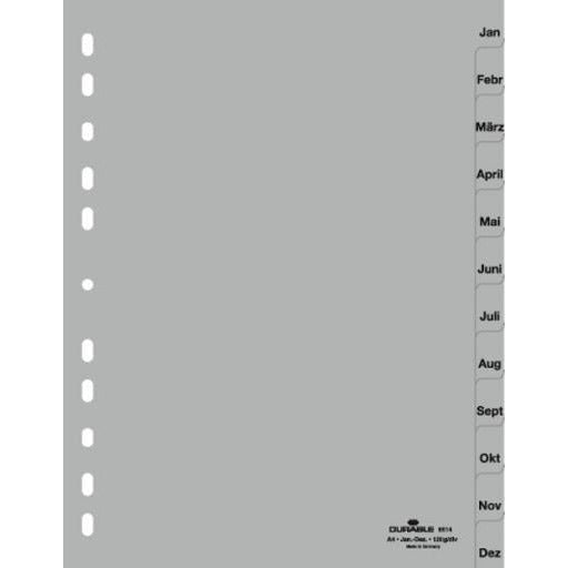 Durable JAN - DEC Dividers