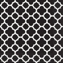 Unique Black Quatrefoil Luncheon Napkins 33x33 cm - Pack of 16