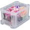 NEW Whitefurze 0.5L Allstore Transparent Storage Box with Lid 13 x 9 x 7 cm