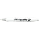 NEW Artline Decorite White Ink Felt Tip Chiseled - 0.3mm