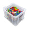 NEW Whitefurze 36L Allstore Transparent Storage Box with Lid 48 x 38 x 32 CM