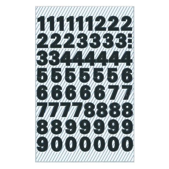 Zweckform 0-9 Numbers 10mm Labels Black Numbers Weatherproof - Pack of 120