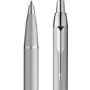 قلم حبر جاف باركر اي ام جسم معدني فضي 