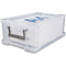 NEW Whitefurze 10L Allstore Transparent Storage Box with Lid 40 x 26 x 15 CM