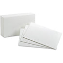 ILC Plain unruled Index Cards 3"x5" White - Pack of 50