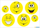 NEW Herma Reflector Sticker Safety in the Dark Smiley Face - Pack of 1