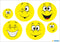 NEW Herma Reflector Sticker Safety in the Dark Smiley Face - Pack of 1