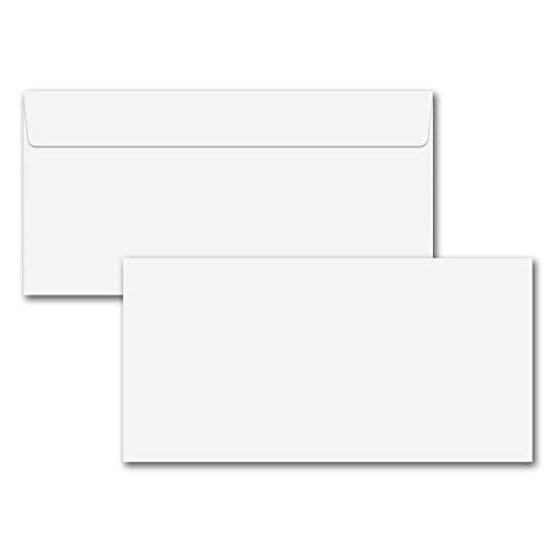 SinarLine Din Long White Envelopes 115x225 mm - Pack of 50