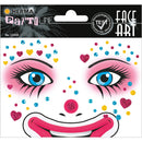 NEW Herma FACE ART Sticker  Clown Annie - Pack of 1