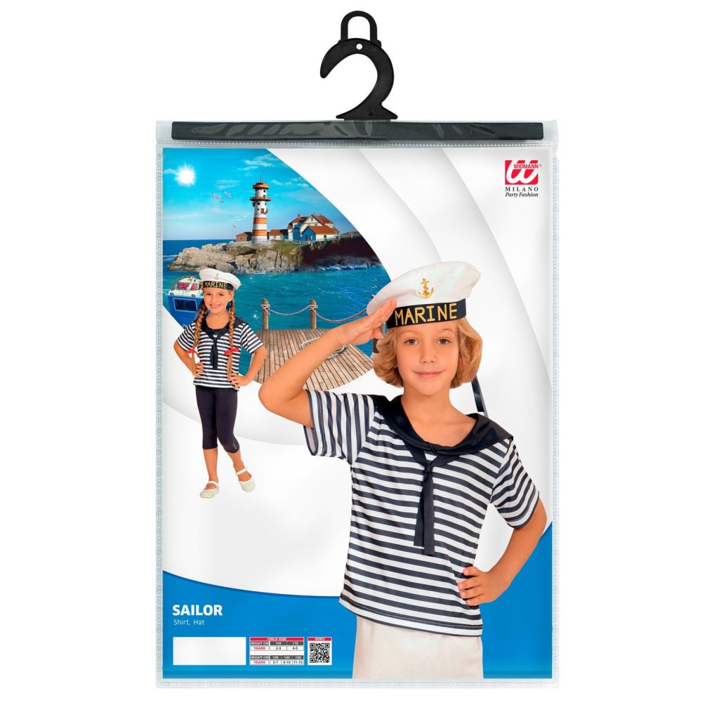 NEW W WIDMANN MILANO Party Fashion Kids Costume Sailor NEW W WIDMANN MILANO Party Fashion Kids Costume Sailor