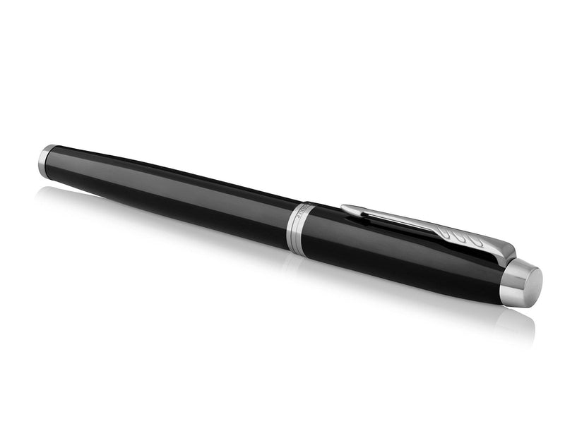 NEW Parker IM DUO Lacquered Black CT Fountain Pen + Ballpoint Pen in a Gift Box