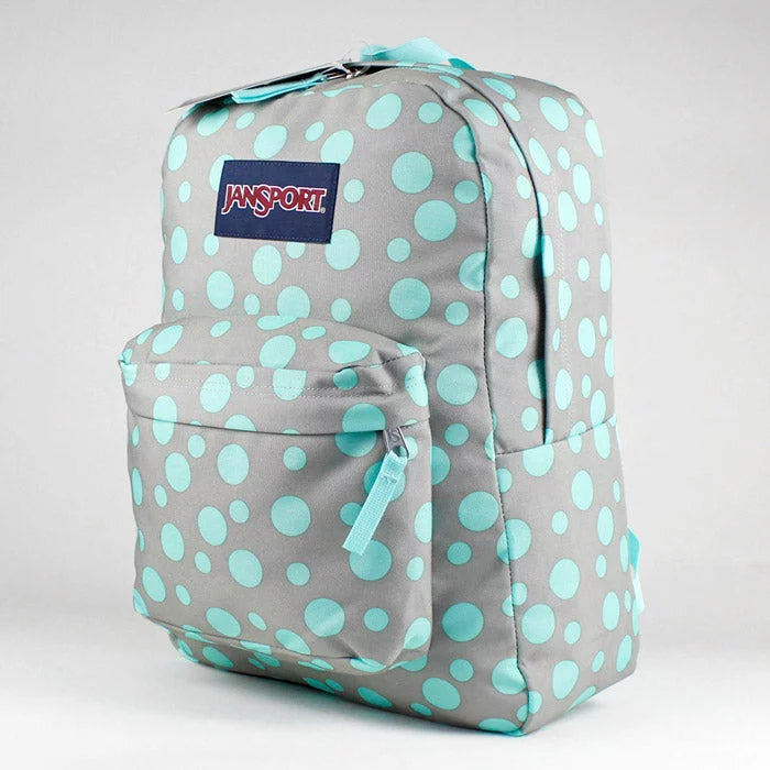 JanSport Backpack Big Student Grey Rabbit Sylvia Dots 34L