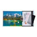 NEW Herma Universal Zipper Pouch A4 with Filing Tabs - Black