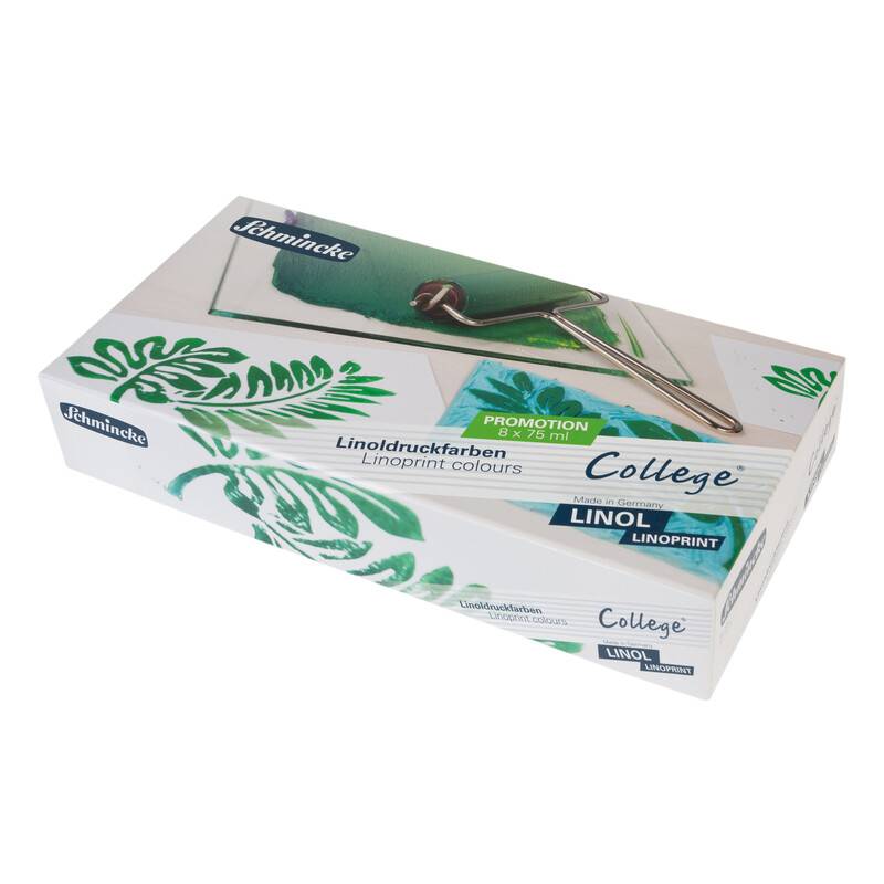 NEW Schmincke College Lino Print Colours Set 8x 75ml Tubes