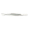 NEW Lindner Stamp Tongs Bent with Wide Round Tip Nickel Plated 120mm